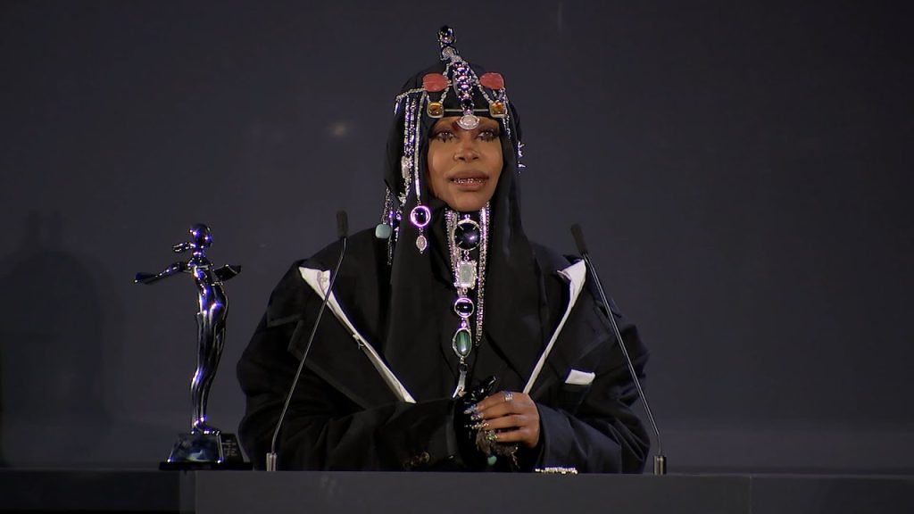 André 3000 Presented Erykah Badu With CFDA Fashion Icon Award.