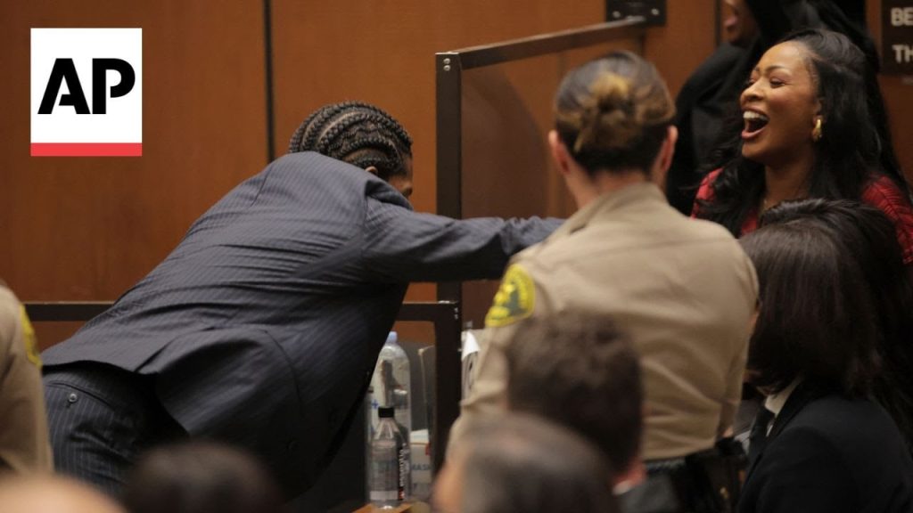 A$AP Rocky Dives Into Rihanna’s Arms As Not Guilty Verdict Is Read.